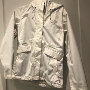 White North Face Raincoat